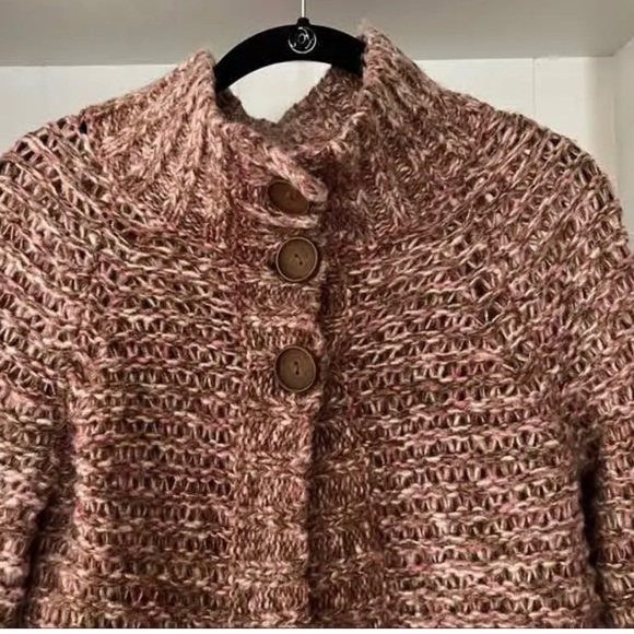 Free People rose gold sweater poncho excellent condition size XS - Picture 2 of 3